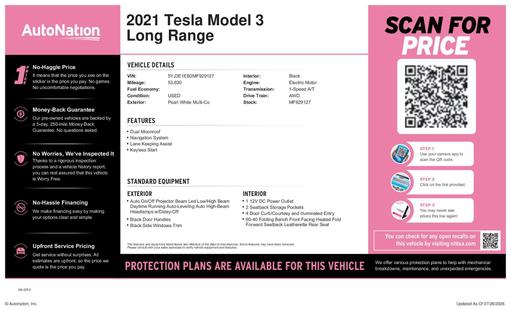 tesla model 3 2021 5YJ3E1EB2MF929127 image tesla model 3 2021 5YJ3E1EB2MF929127 image